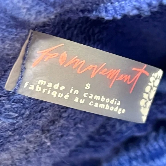 Free People Movement NWT June Bug Aquamarine Blue Slouch Sweatpants Women Small - Picture 12 of 16